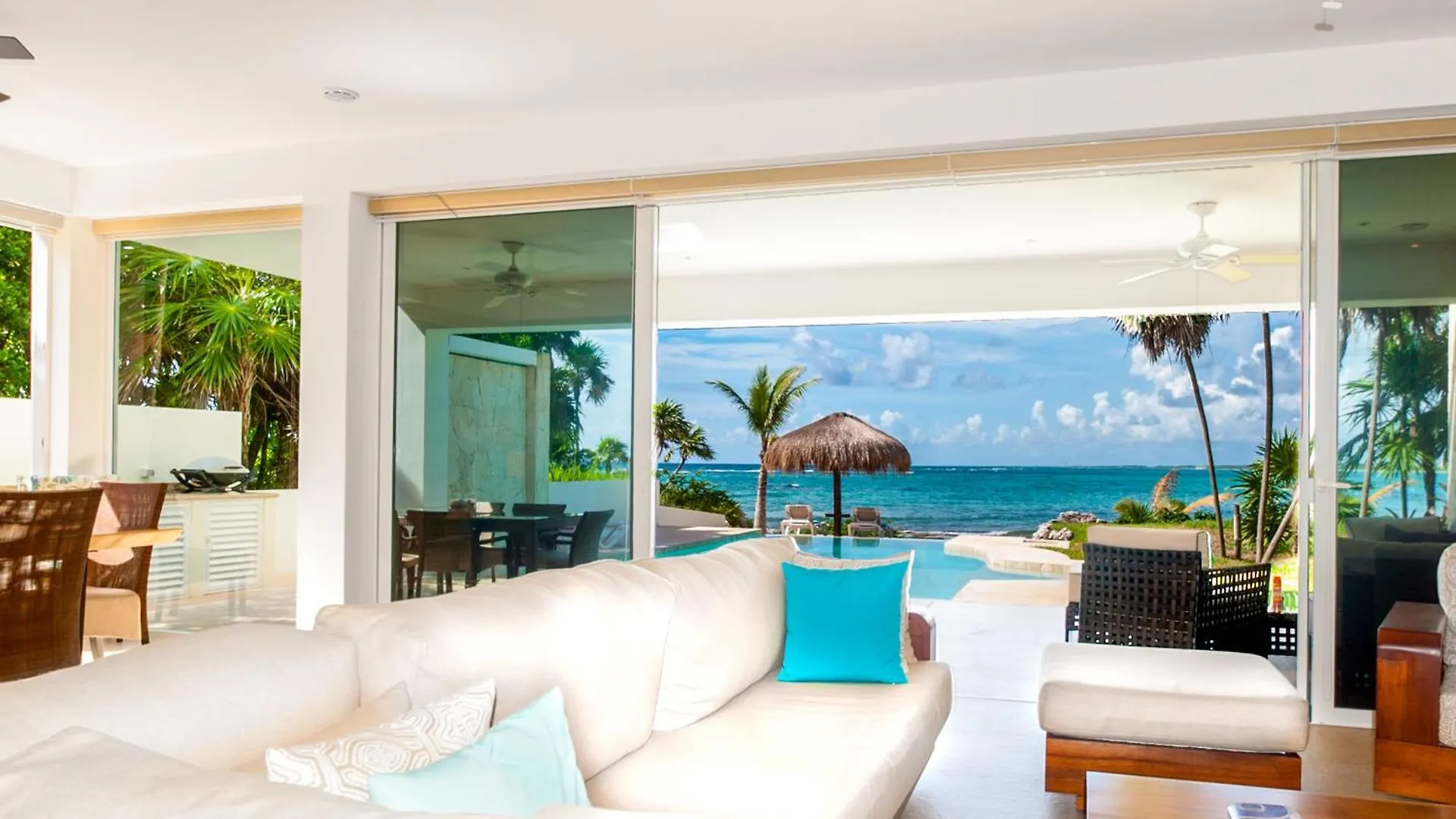 Beachfront Luruxy Villa In Tulum Pueblo