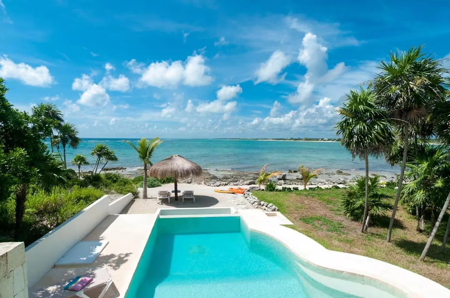 Beachfront Luruxy Villa In Tulum Pueblo Mexico